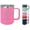 Pink, variant on I'm Silently Judging Your Grammar 15 ounce Insulated Stainless Steel Coffee Mug