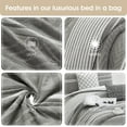 thumbnail image 6 of Nanshing Cleluya 6 Piece Striped, Geometric Comforter Set , Grey , King Size , Jacquard, 6 of 7