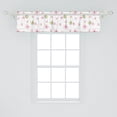 thumbnail image 2 of Ambesonne Cherry Blossom Window Valance, Tender Spring, 54" X 12", Pale Pink Green White, 2 of 3
