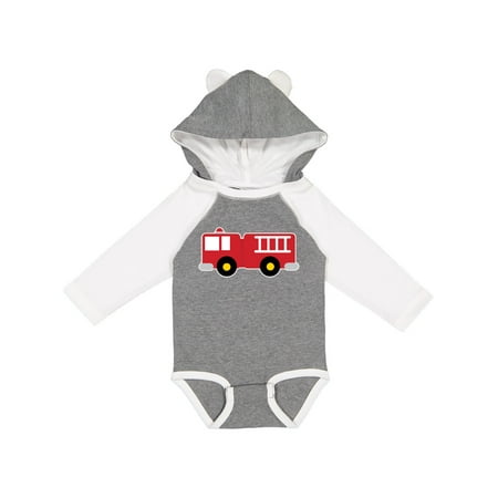 

Inktastic Fire Truck Childs Fireman Gift Baby Boy or Baby Girl Long Sleeve Bodysuit
