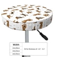 thumbnail image 4 of Easygdp German Shepherd Dog Print Easy To Install Bar Stool Covers&Stool Covers Round&Elastic Stool Cover, Barstool Covers,Washable&Bottom With Elastic Edge-12 inch, 4 of 7