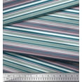 thumbnail image 2 of Soimoi Poly Georgette Fabric Horizontal Stripe Print Fabric by The Yard 52 Inch Wide, 2 of 3