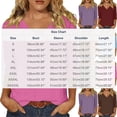 thumbnail image 3 of SBYOJLPB Women's Top 3/4 Sleeve V-Neck Solid Color Tops, 3 of 7