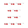 thumbnail image 3 of Gafas de sol sin montura Qarigey para hombre y mujer metal octogonal, 3 of 6