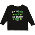 thumbnail image 3 of Inktastic Im so Lucky Im a Big Brother to be Boys Long Sleeve Toddler T-Shirt, 3 of 5