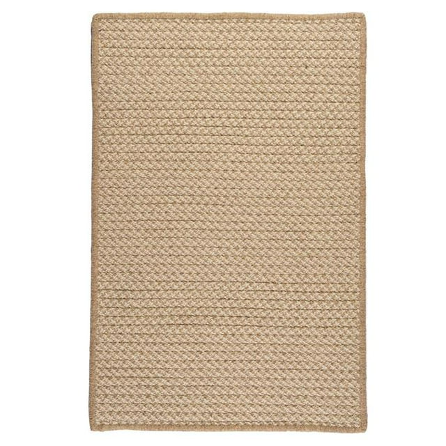 Colonial Mills HD33R036X036S 3 ft. Natural Wool Houndstooth Square Area Rug, Tea