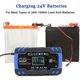 thumbnail image 5 of Motorcycle Car Battery Charger 12V 8A 24V 4A Automatic Pulse Repair LCD Smart Car Battery Repair Charger-EU Plug, 5 of 5