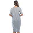 thumbnail image 3 of Just Love Short Sleeve Nightgown Sleep Dress for Women (Grey - Believe, Large), 3 of 3
