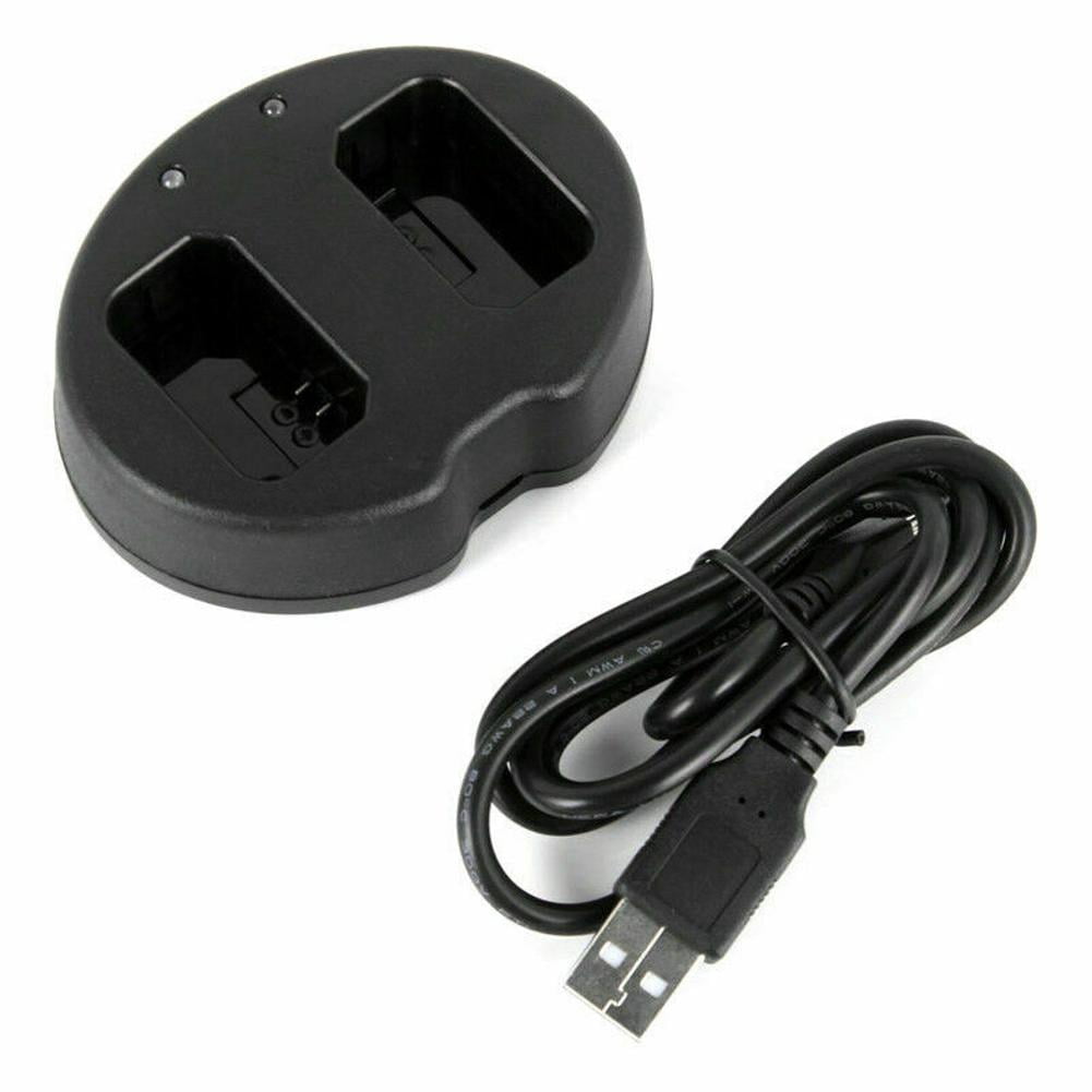 Plastic Dual Channel Battery Charger Camera Battery USB Charger For