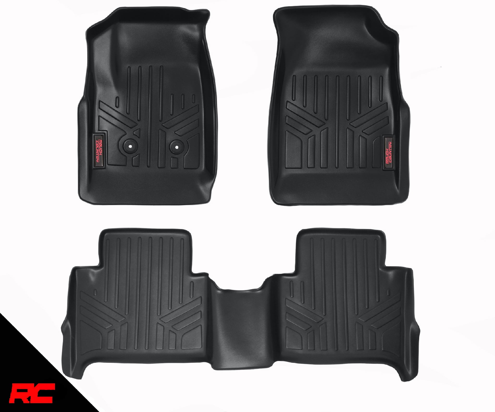 Rough Country Floor Liners compatible w/ 20152020 Chevy Colorado GMC