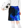 thumbnail image 5 of Cethrio Boys Athletic Shorts, Drawstring Casual Holiday Sports Summer Shorts Blue Size 10-12 T, 5 of 6
