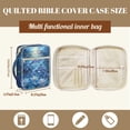 thumbnail image 7 of ZUXONGSY Dolphin Lotus Sea Print Bible Case for Women Quilted Bible Protective Carrier Sturdy Carrying Book Case with Handle Scripture Bag for Study, 7 of 7