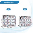 thumbnail image 4 of FORMRS 13-13.3 inch Laptop Sleeve Case Soft Carrying Quilted Computer Bag Cover, Navy Blossom Mosaic, 4 of 7
