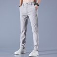 thumbnail image 3 of Pantalones de golf para hombre Pantalones de ocio largos y cómodos de secado rápido con bolsillos, 3 of 5