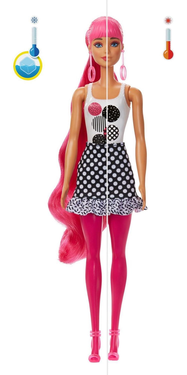 Barbie Color Reveal Série Monochrome, 7 Surprises, 3 ans et plus