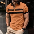 thumbnail image 4 of New high quality polo shirt striped print simple men's clothing summer casual short sleeve shirt fashion sweatshirt, 4 of 6