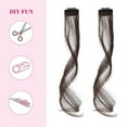thumbnail image 2 of Artrylin 2Pcs Long Side Air Bangs, Wavy Curly Clip in Curtain Bangs Front Side Bangs Face-Framing Highlights for Women Daily Use Set Long Temples（White）, 2 of 6