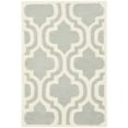 thumbnail image 2 of SAFAVIEH Chatham Henry Geometric Wool Area Rug, Grey/Ivory, 4' x 6', 2 of 10