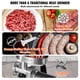 thumbnail image 3 of Picadora de carne eléctrica VEVOR industrial de encimera 6 libras/min boca 8# acero inoxidable, 3 of 9