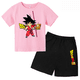 thumbnail image 5 of Conjunto de 2 camisetas de Dragon Ball para niños, camiseta de manga corta de verano para niños y niñas, camiseta informal de manga corta, ropa para niños, 5 of 5