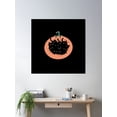 Black Kittens In A Pumpkin Cat Bed Poster Wall Art, Modern Wall Decor ...