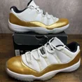 thumbnail image 2 of Ni - ke Air Jordan 11 Retro Low Closing Ceremony Size 11 528895-103 Gold White OG Men’s, 2 of 5