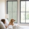 thumbnail image 3 of Sage Green Ombre Window Privacy Film, Farmhouse Stripes Modern Abstract Art Static Cling UV Sun Blocking Tint Film Heat Control Windows Films for Bedroom Bathroom, Window Stickers 29.5"x78.7", 3 of 8