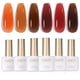 thumbnail image 1 of Set de esmaltes de uñas GAOY Jelly Brown Gel, 6 colores, 7,3 ml, UV/LED, 1 of 6