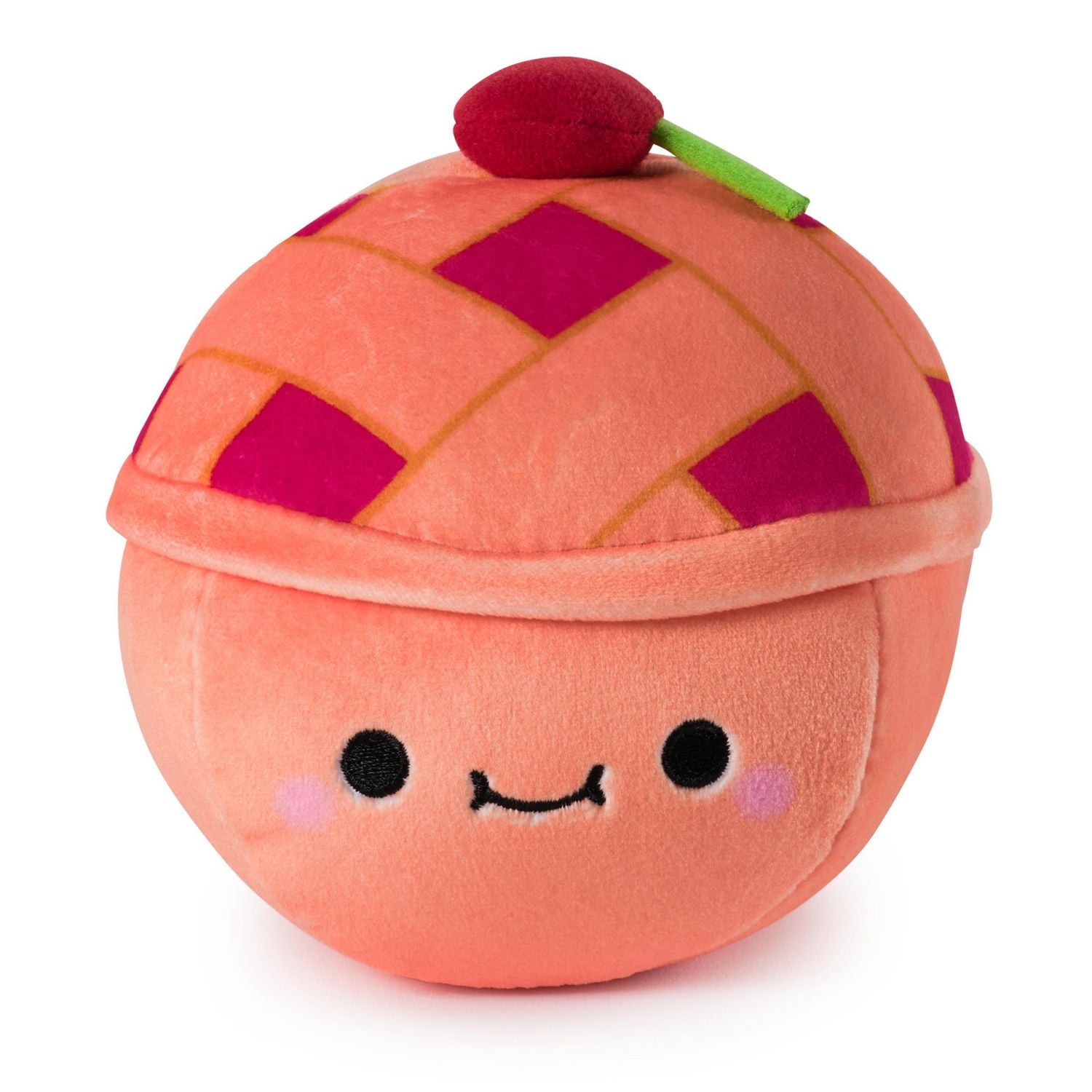 Cheeky Chonks Cheeky Cherry Reversible Plush, Food Plushies, Cherry Pie Plush, Dessert Stuffed Animal Plush Toy for Ages 3 and Up, Red, 4.5”