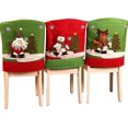 thumbnail image 1 of Juego de 3 fundas traseras para sillas navideñas, mesa de cena, decoración del hogar, 1 of 5