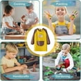 thumbnail image 5 of RUTAYY Children Boys Girls Art Smock Long Sleeve Painting Apron Craft Protective Coverall with Pocket Trendy Versatile Tops, 5 of 5