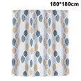thumbnail image 1 of Cortina de ducha de poliéster grueso impermeable cortinas de ducha impermeables de tela de poliéster para baño lavable a máquina, 1 of 3