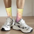 thumbnail image 4 of Uemuo Fish Scale Pattern Women's Crew Socks, Soft Durable Breathable Moisture-Wicking with Odor Control Cotton socks, 4 of 9