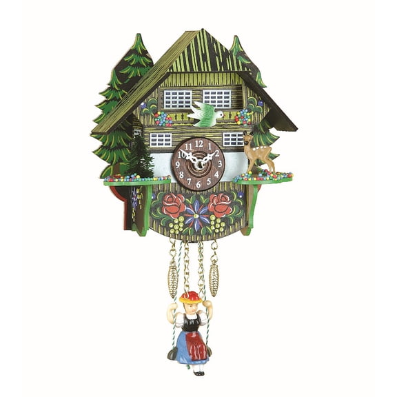 Kuckulino Black Forest Clock Black Forest House with quartz movement and cuckoo chime  TU 2023 SQ