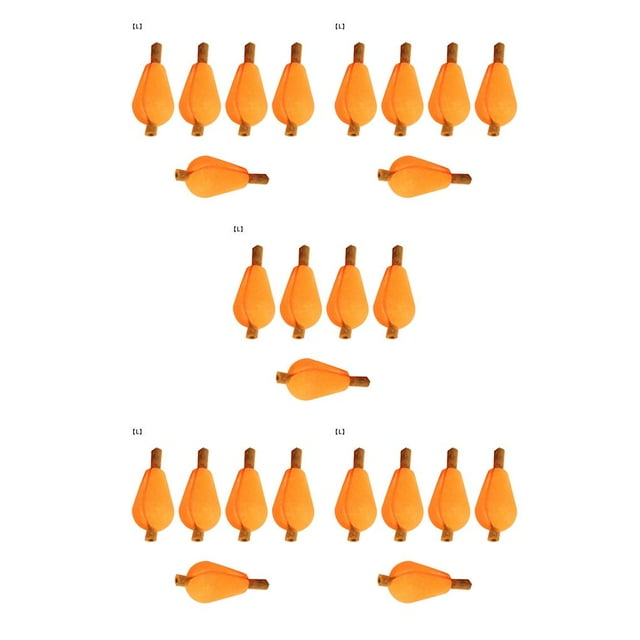 QualitChoice Ensemble Bobeur de Pêche en Mousse Ensemble Bobeur de Pêche Réutilisable Liège de Lancer Accessoires de Pêche de Plein Air Kit de Bouées Rouge 5 Pcs Grosse Goutte d'Eau 5Ensemble