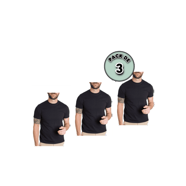 Paquete 3 pzs Playera Casual Cuello Redondo para Hombre