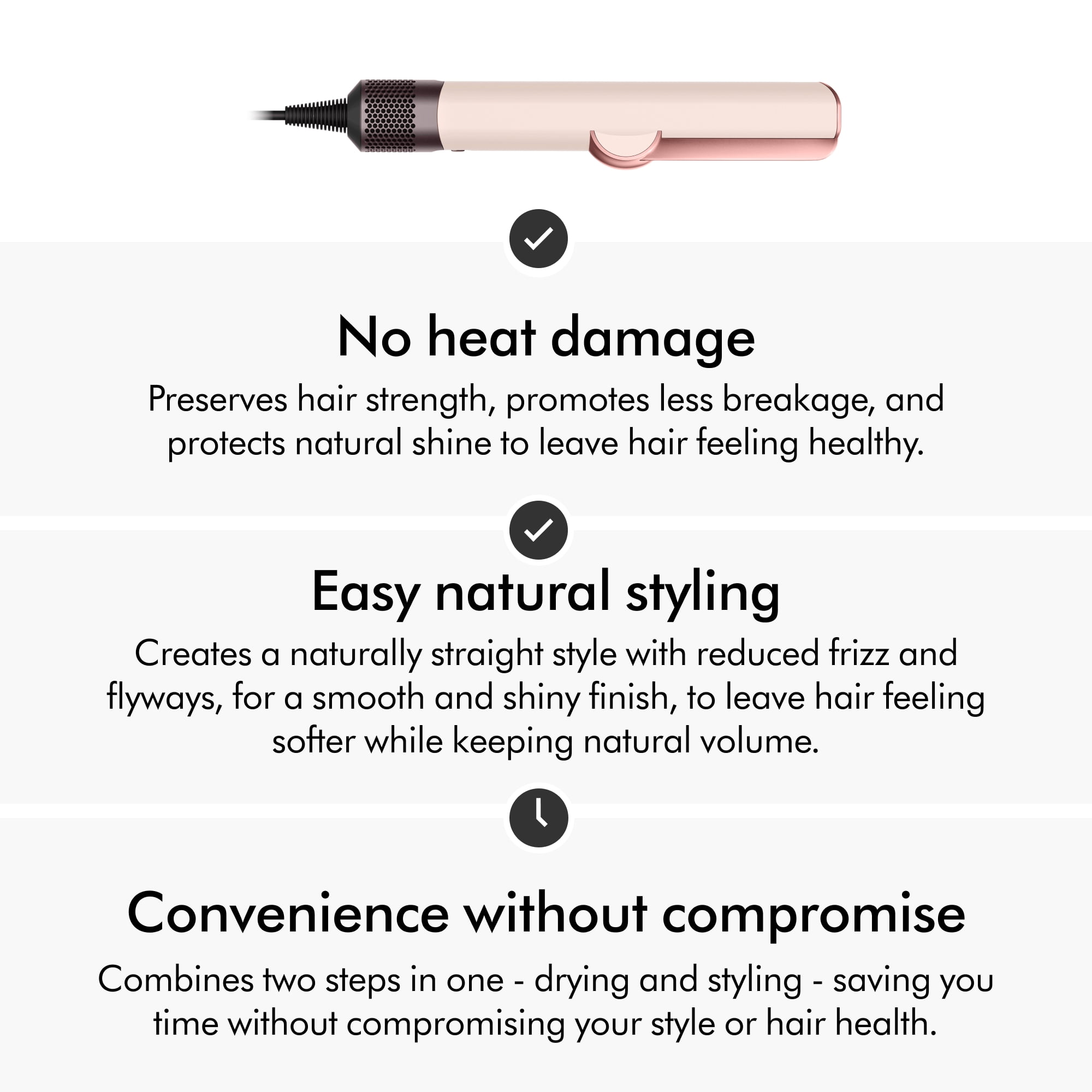 Restored Premium Dyson Airstrait™ Straightener | Amber Silk (Refurbished)