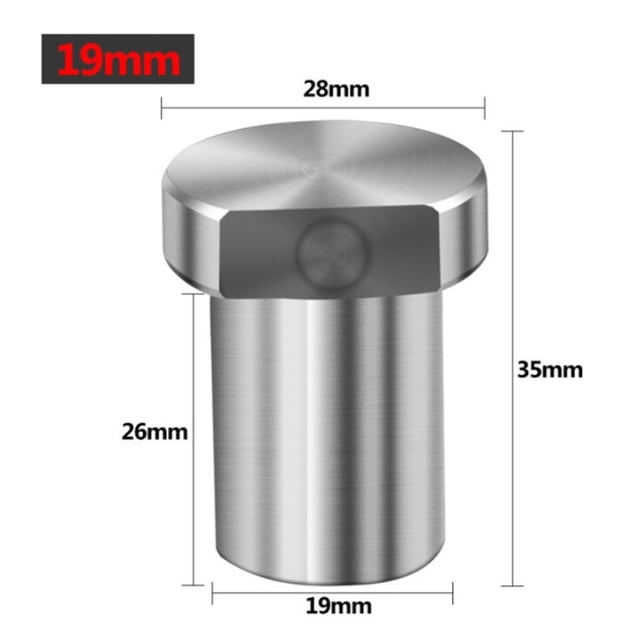Stainless Steel Workbench Peg Brake Stops Clamp 19/20mm woodworking Limit Block