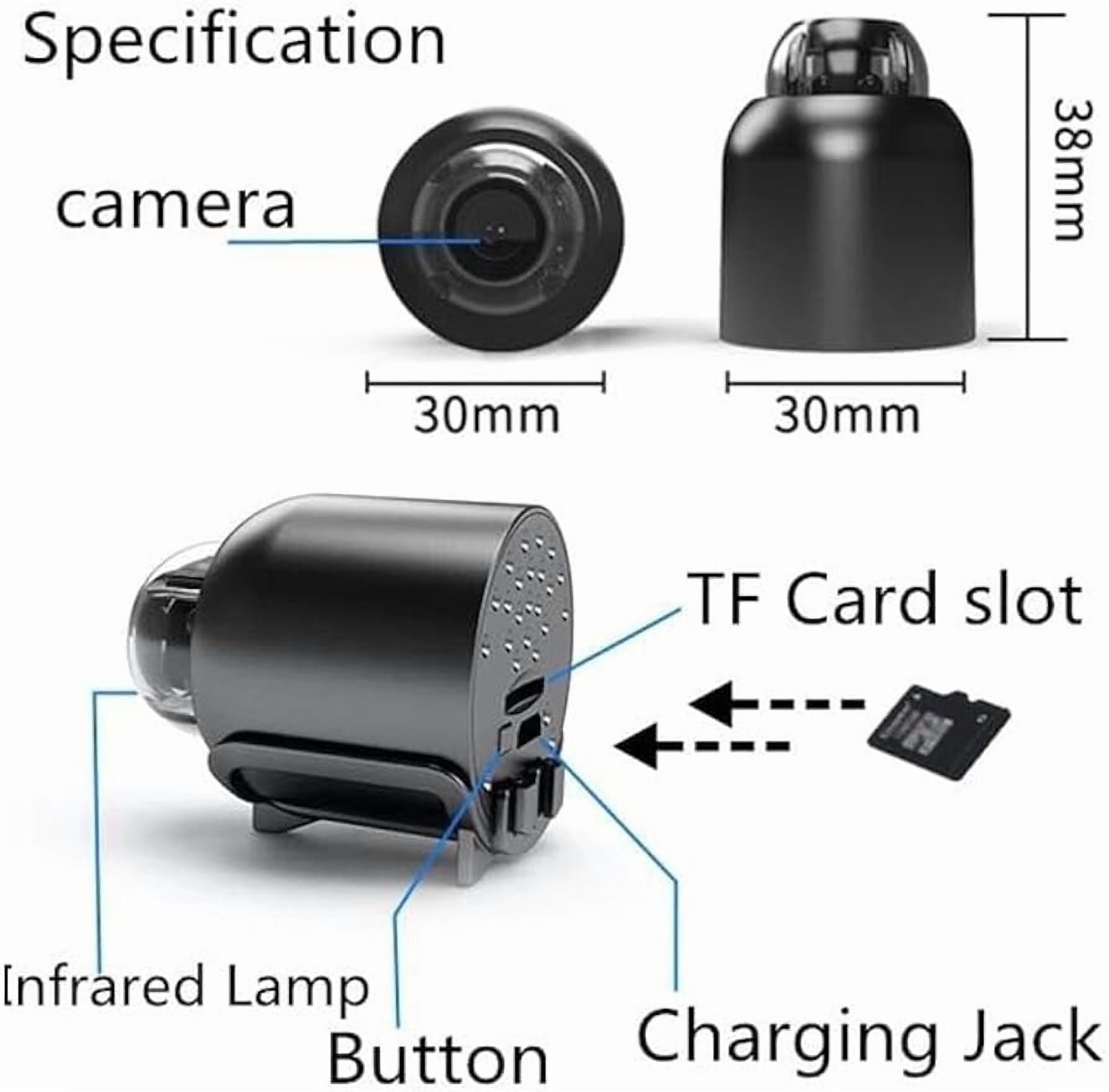 Bccnerty Camera, 5g Mini Wireless WiFi 1080p Hd, Full Hd Security Camera with Night Vision, Motion Detection, Remote App Control, Spy Camera with Audio/Video for Home, Indoor & Outdoor Use