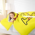 thumbnail image 4 of Homewish Initial A Letter Bedding Comforter Set for Teen, Baseball Sports Lover Twin Comforter Sets, Cartoon Softball Print Reversible Bedding Set, Breathable Home Decor, 2-Piece, 4 of 8