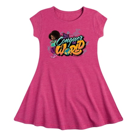 

Karma s World - Conquered The World - Toddler And Youth Girls Fit And Flare Dress