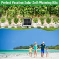 thumbnail image 3 of De Riego Por Goteo Con Energía Solar, Batería De Litio De 2000 MAh, Kit De Riego Por Goteo Automático Solar De ABS Y PVC Resistente, Fácil De Usar Para Jardines, 3 of 7