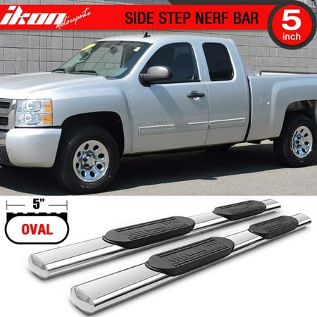 Gmc Sierra Running Boards >> Ikon Motorsports Running Boards For 99 13 Silverado Gmc Sierra 5inch Stainless Steel Gmc Sierra Running Boards >> Ikon Motorsports Running Boards For 99 13 Silverado Gmc Sierra 5inch Stainless Steel