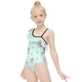 thumbnail image 3 of Kuromi And My Melody Girls One Piece Swimsuits Hawaiian Ruffle Swimwear Beach Bathing Suit Outfits, 3 of 7