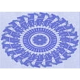 thumbnail image 1 of Ahgly Tapis Rectangulaire Lavable en Machine Intérieur Transitionnel Violet Pervenche, 7 Pieds x 9 Pieds, 1 of 7
