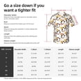 thumbnail image 5 of Fuzoiu Penguin With Flowers Print Hawaiian Shirt for Men, Summer Beach Casual Short Sleeve Button Down Shirts, Men’s Beach Summer Shirts with Pocket,Medium, 5 of 7