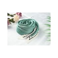thumbnail image 2 of INSPIRAR CHIC Bufanda de Rombo Sólido con Pliegues para Mujeres, Cinta para la Cabeza Bandana Teal, 2 of 6