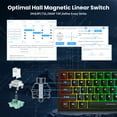 thumbnail image 4 of ATTACK SHARK X68 HE 8KHZ Rapid Trigger Keyboard Magnetic Switch,0.01 mm RT Accuracy,Wired RGB 60% Gaming Keyboard TKL with Adjustable Actuation,Snap Tap,Coiled Cable,for PC/Mac, 4 of 9