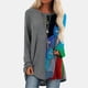 thumbnail image 2 of Camiseta Pompotops Mujer Manga Larga Cuello Redondo Estampada, 2 of 9