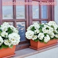 thumbnail image 4 of AFQH Artificial Geraniums for Outdoor 14 In Artificial Flowers 3 Bundles Silk Flowers, 4 of 10